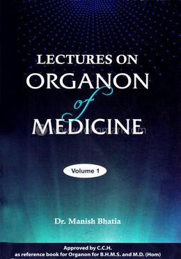 Lectures on Organon of Medicine