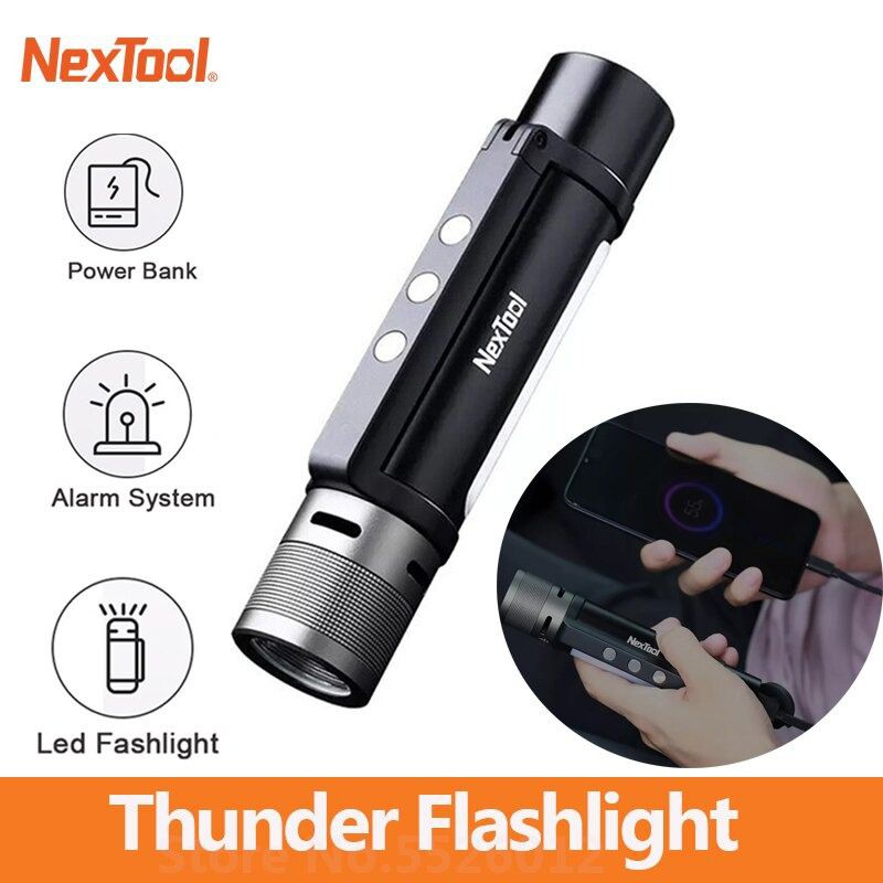 Nextool 2000lm Rechargeable Multi Functional LED Camping Flashlight