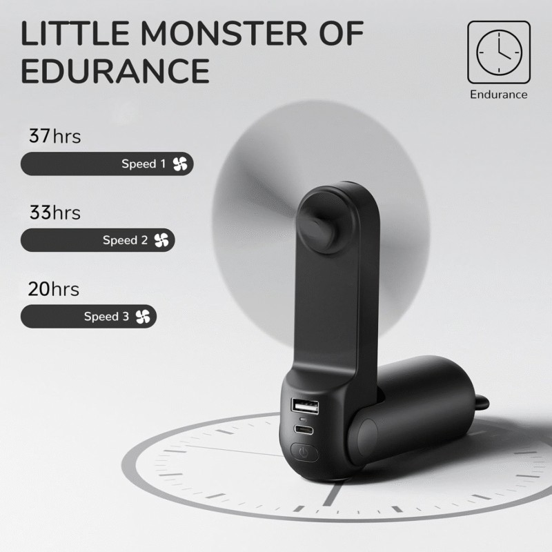 Hoco HX65 Ultra-thin and Quiet Powerful Desktop Fan